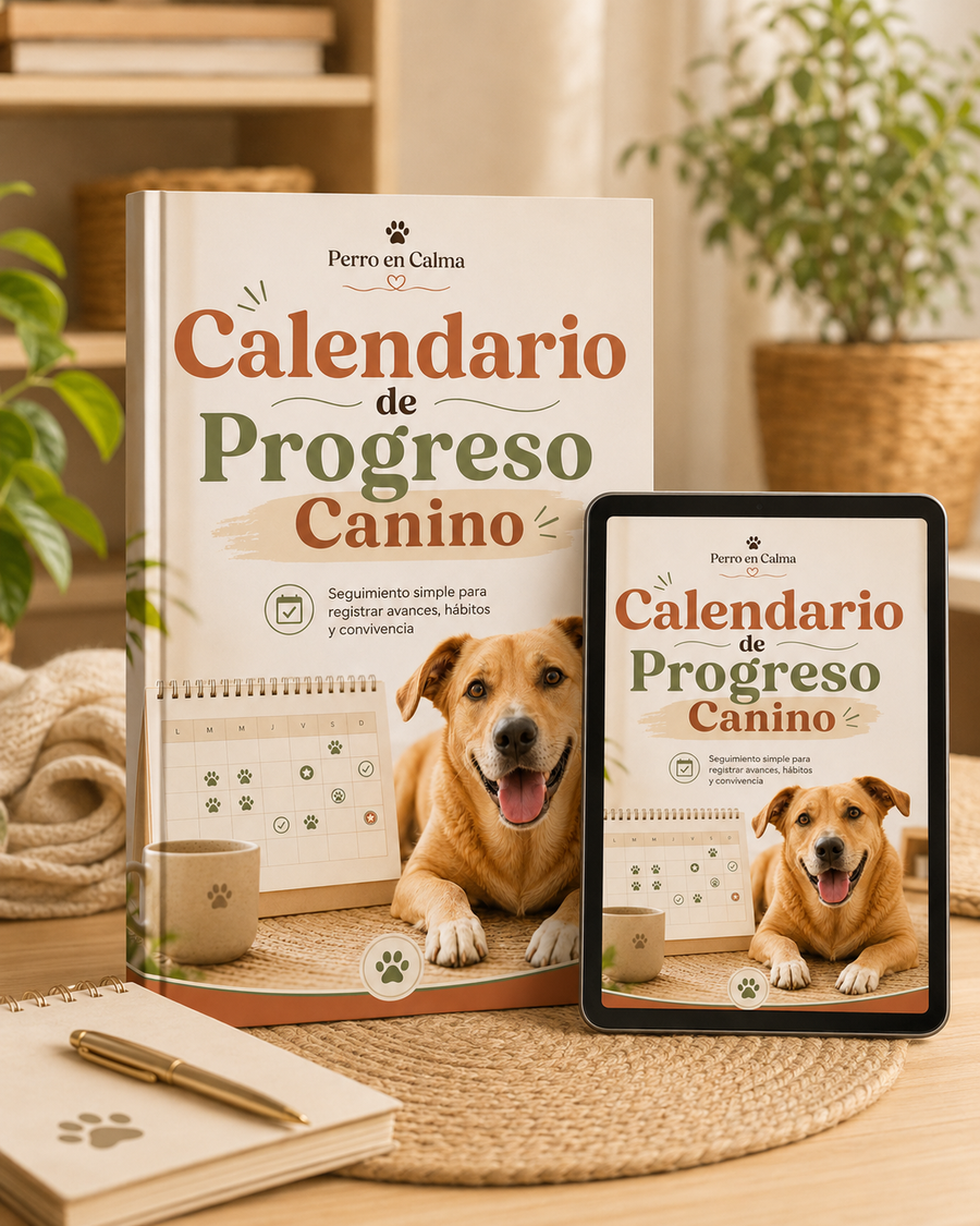 Mockup del Calendario de Progreso Canino
