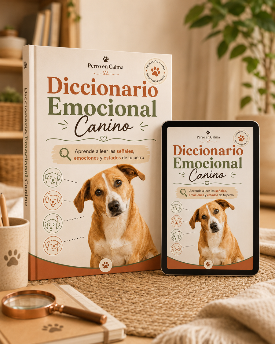 Mockup del Diccionario Emocional Canino